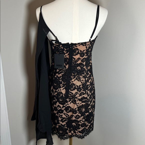 NBD Frannie Mini Dress Black Lace S - Picture 5 of 6